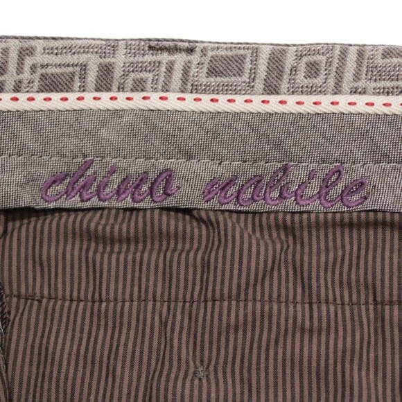 Hiltl NWT Chinos / Casual Pants Size 32 US Doyle In Solid Gray Cotton Blend